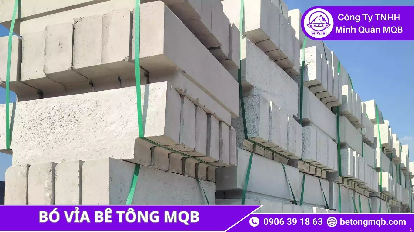 Bó Vỉa Phân Tuyến KCN – Giải Pháp An Toàn 2026 | Bê Tông MQB 3 ứng dụng bó vỉa phân tuyến KCN trong thực tế