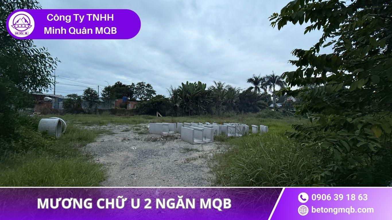 Mương Chữ U 2 Ngăn Chiếu Sáng Đô Thị 2026 | Bê Tông MQB 4 ứng dụng mương U 2 ngăn chiếu sáng thực tế