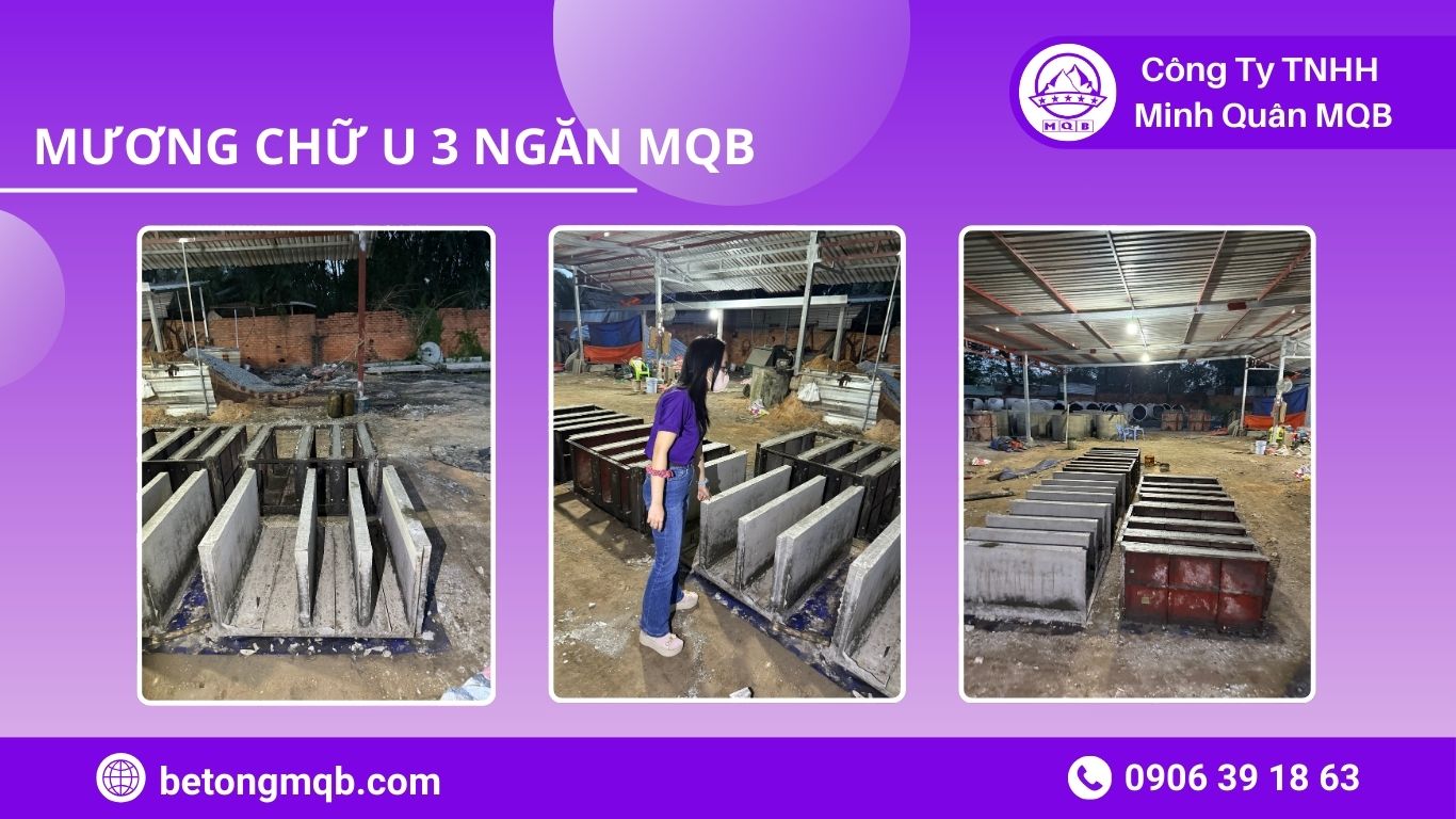 ứng dụng mương chữ U 3 ngăn trong KCN