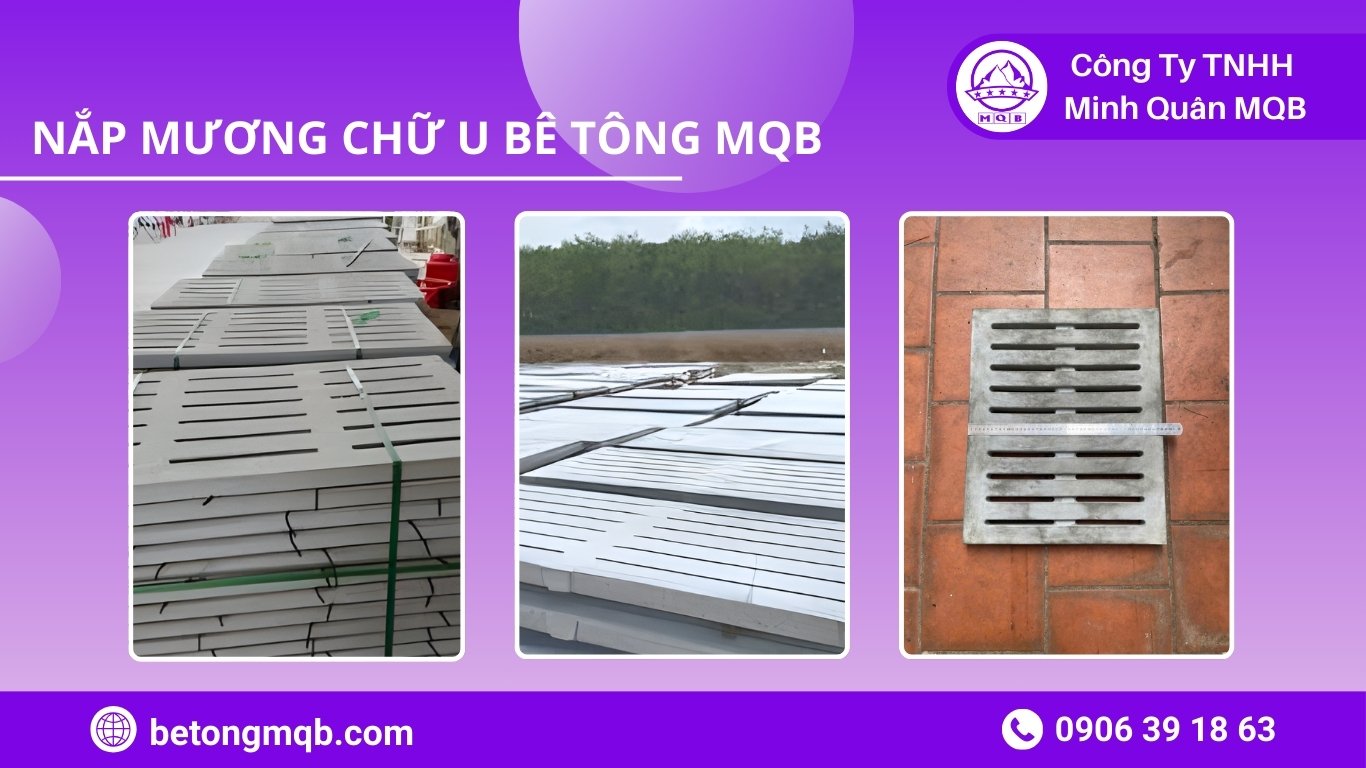 ứng dụng tấm đan nắp mương chữ U khu công nghiệp