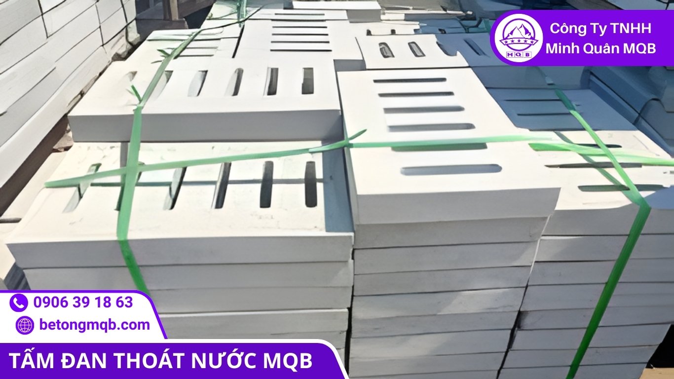 vận hành hệ thống thoát nước với tấm đan bê tông