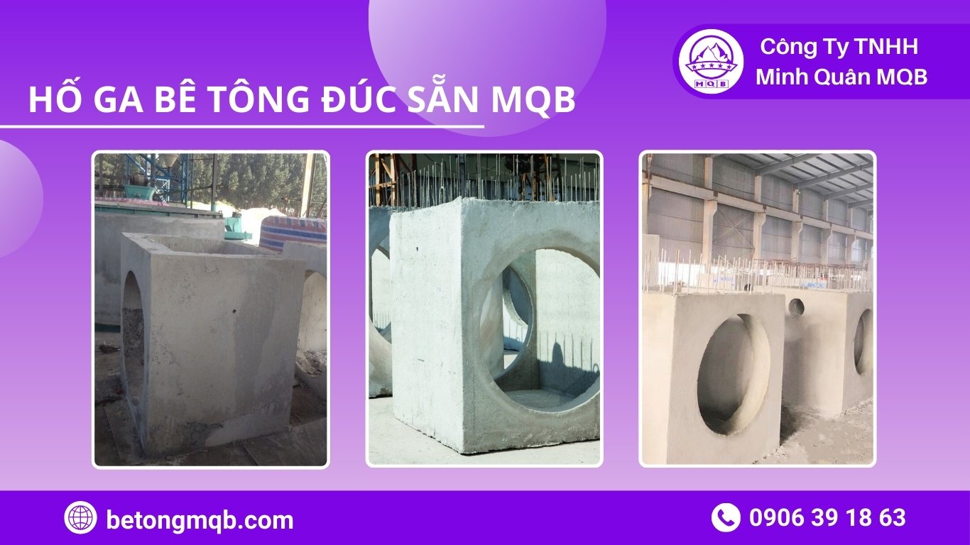 hạ tầng đô thị bền vững với hố ga bê tông