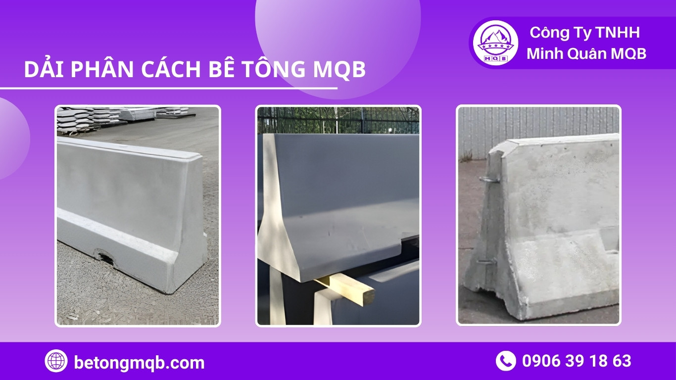 Bãi tập kết cấu kiện dải phân cách bê tông cố định