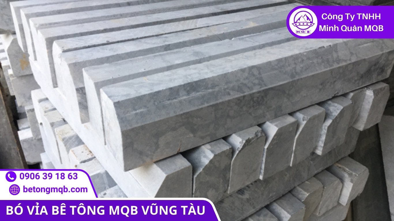 bó vỉa bê tông Vũng Tàu chịu lực thi công trên tuyến đường nội bộ KCN