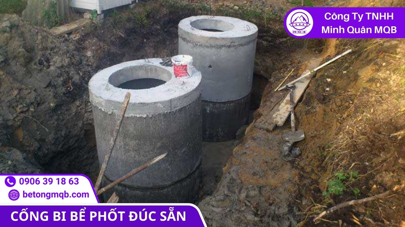 7 Bước Chọn Cống Bi Bể Phốt Cho Khu Dân Cư 2026 | Bê Tông MQB 1 Sơ đồ phân khu xả thải khi chọn cống bi bể phốt cho khu dân cư