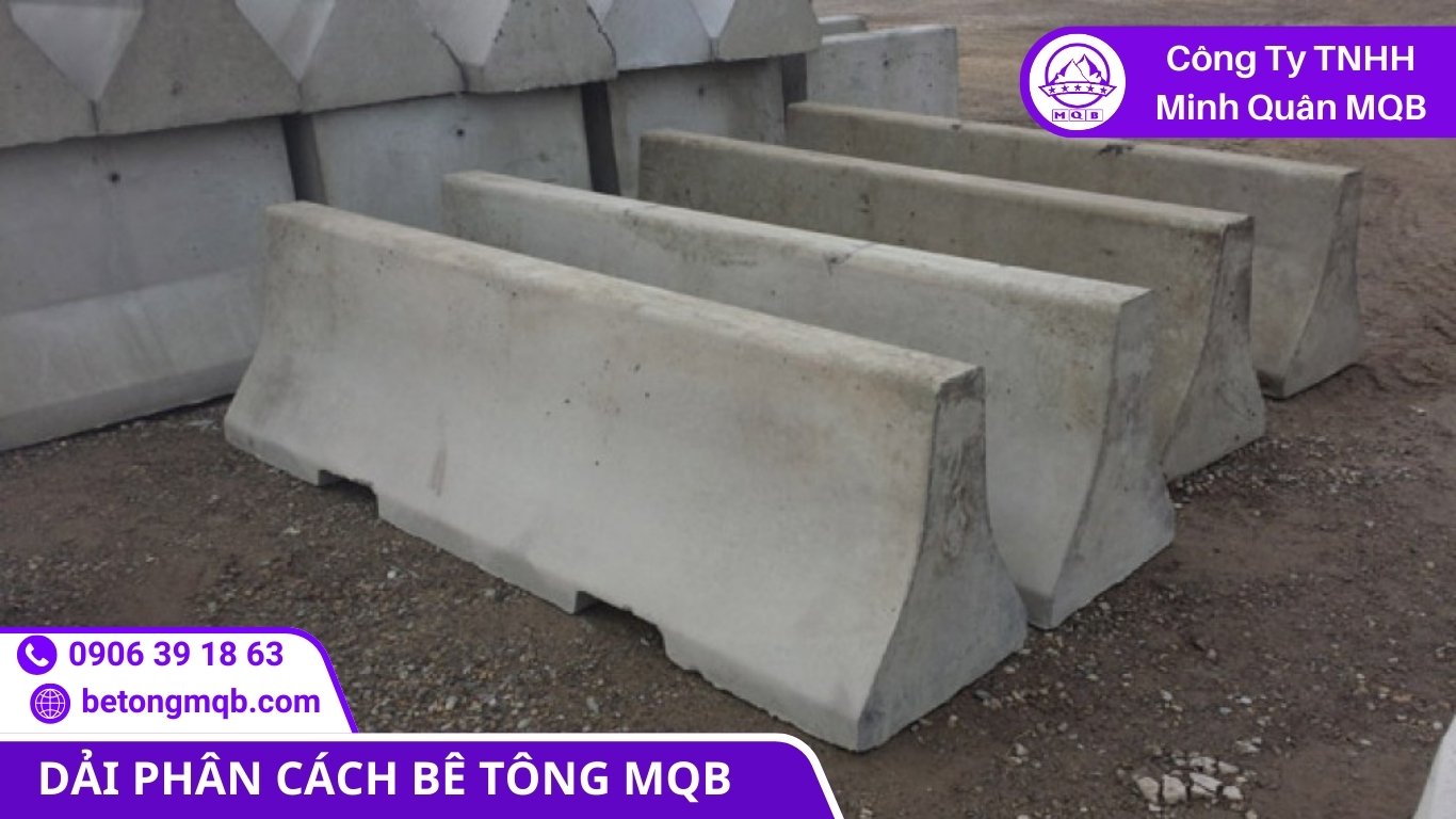 dải phân cách bê tông module hóa liên kết ghép tuyến