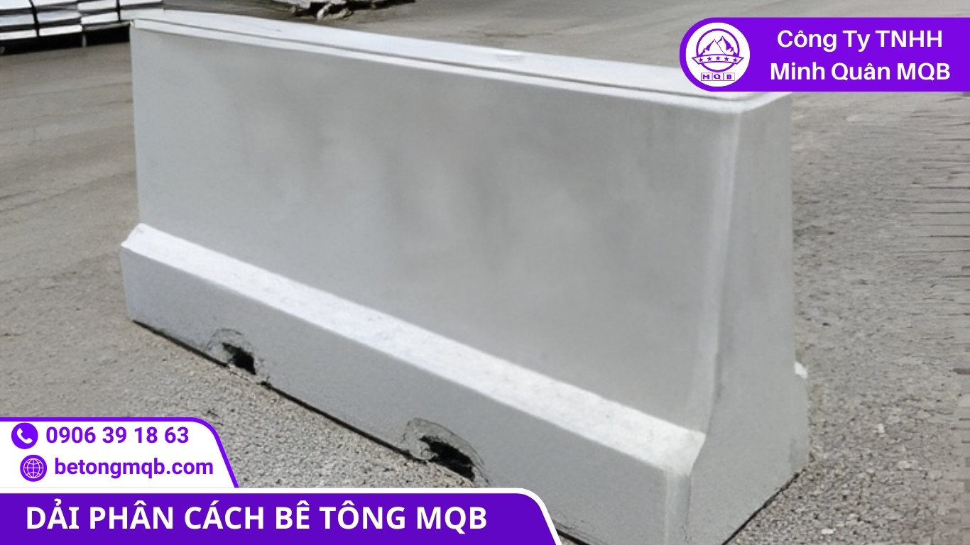 Đo kiểm hình học và kích thước tại bãi tập kết dải phân cách bê tông cố định