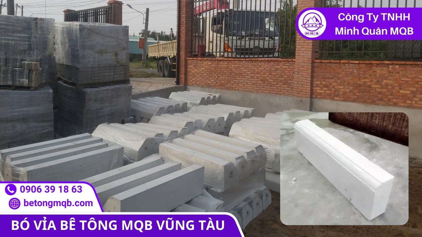 giao hàng bó vỉa bê tông Vũng Tàu thực tế tại công trình, đóng kiện và bọc màng