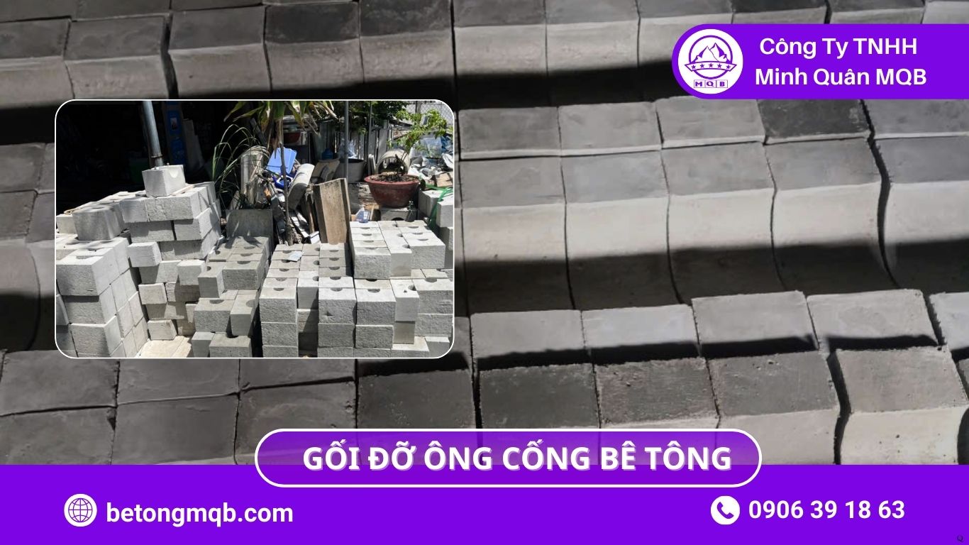 So sánh gối đỡ ống cống bê tông và gối đỡ cao su – lựa chọn tối ưu 2026 | Bê Tông MQB 2 So sánh gối đỡ ống cống bê tông và gối đỡ cao su – lựa chọn tối ưu 2026 | Bê Tông