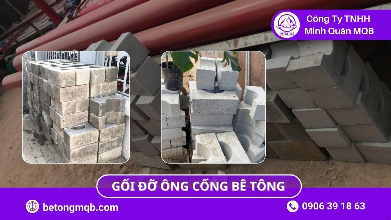 Gối đỡ ống cống bê tông cho địa hình dốc – giải pháp an toàn 2026 | Bê Tông