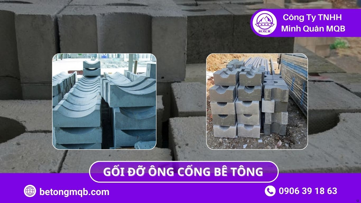 Gối đỡ ống cống bê tông cho địa hình dốc – giải pháp an toàn 2026 