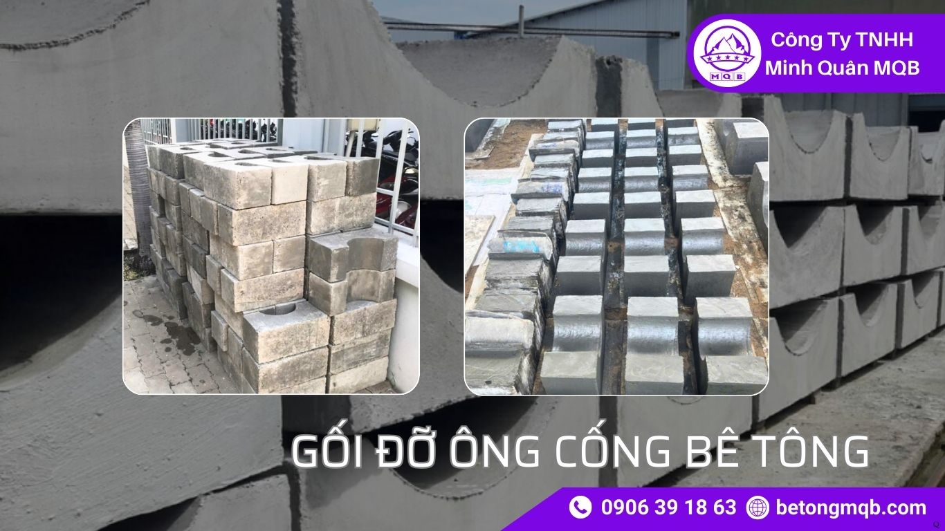 Tổng hợp mẫu gối đỡ ống cống bê tông mới 2026 cho công trình dân dụng & công nghiệp | Bê Tông 
