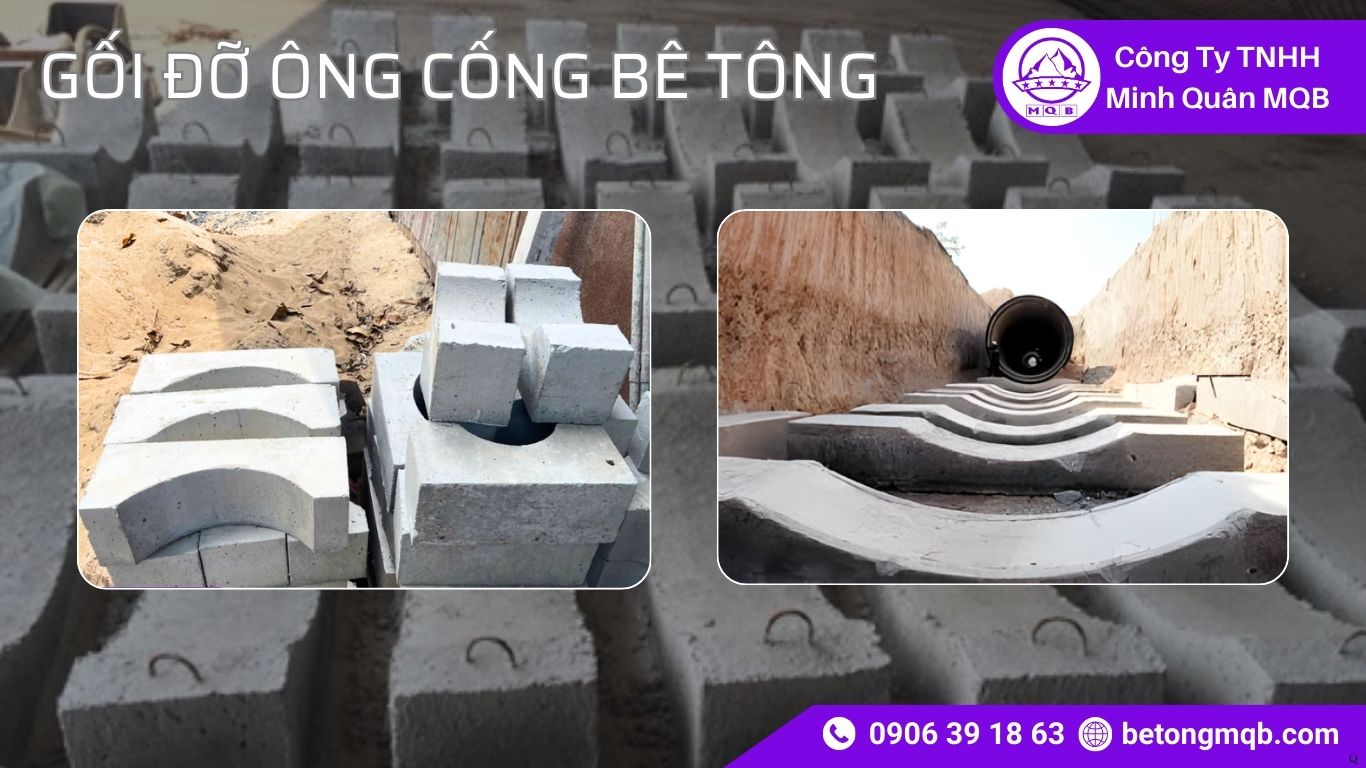 Tổng hợp mẫu gối đỡ ống cống bê tông mới 2026 cho công trình dân dụng & công nghiệp 