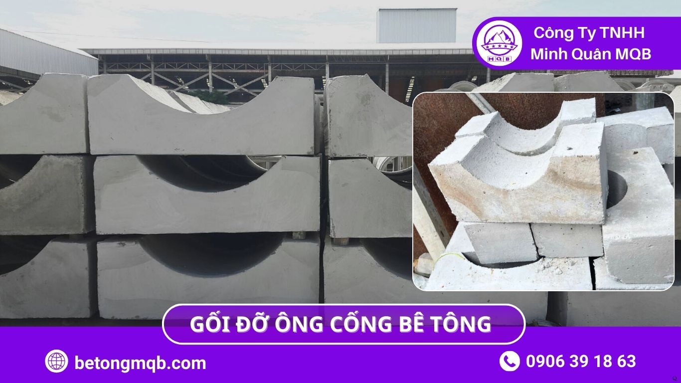 Giải pháp tiết kiệm chi phí sản xuất gối đỡ ống cống bê tông 2026 | Bê Tông MQB 4 Giải pháp tiết kiệm chi phí sản xuất gối đỡ ống cống bê tông MQB
