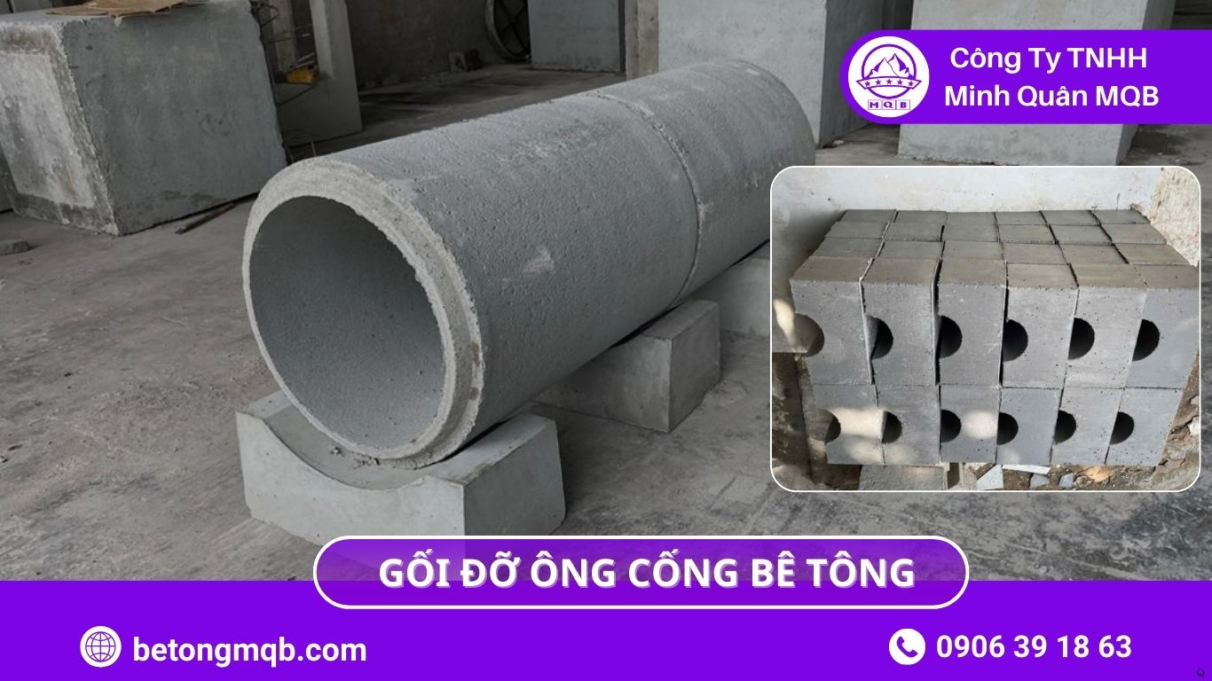 Giải pháp tiết kiệm chi phí sản xuất gối đỡ ống cống bê tông 2026 | Bê Tông MQB 1 Giải pháp tiết kiệm chi phí sản xuất gối đỡ ống cống bê tông | Bê Tông MQB