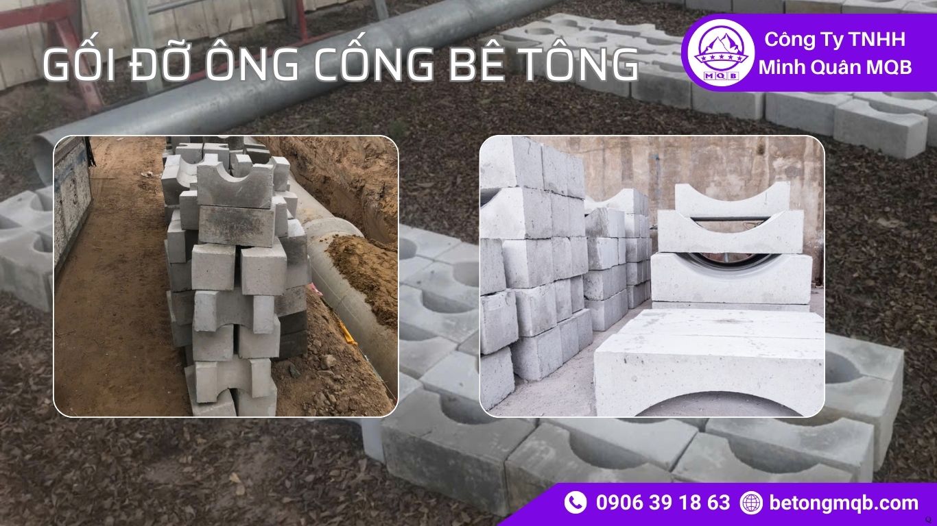 Tiêu chuẩn bảo dưỡng gối đỡ ống cống bê tông đạt cường độ 28 ngày MQB