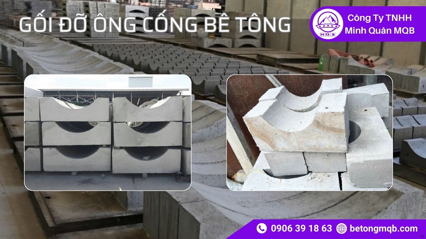 Gối đỡ ống cống bê tông thân thiện môi trường – Xu hướng 2026 MQB