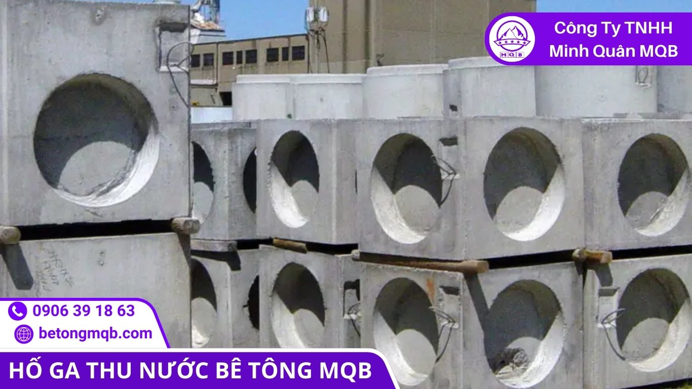 7 Giải Pháp Hố Thu Nước Thải Chống Mùi | Bê Tông MQB 2 hố thu nước thải áp dụng giải pháp thông hơi, bẫy nước và ngăn trào