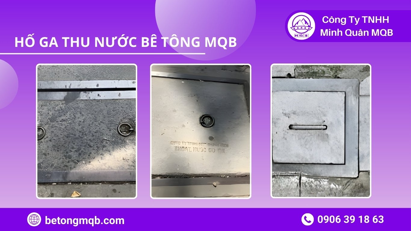 nắp hố ga bằng bê tông nghiệm thu cao độ và kiểm tra độ phẳng tại công trình