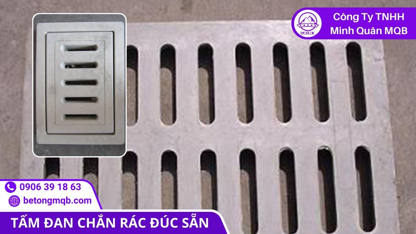 Tấm đan chắn rác bê tông chịu tải tốt trong đô thị