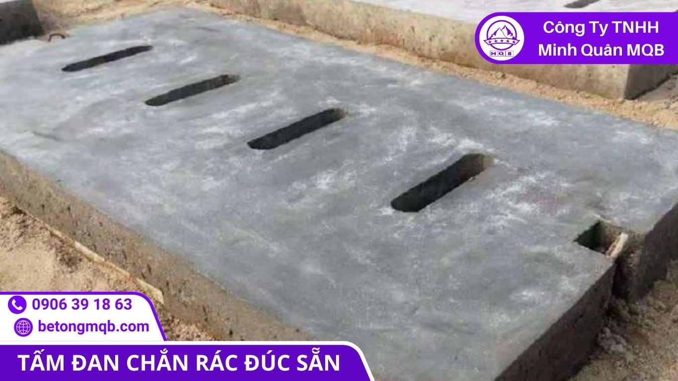 Tấm đan chắn rác khu dân cư chịu tác động của rác sinh hoạt
