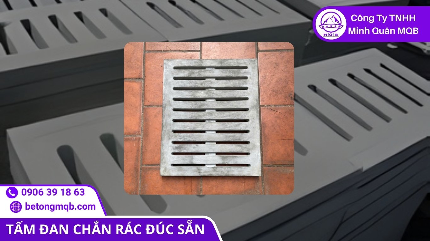 Tấm đan chắn rác trong điều kiện mưa lớn đô thị