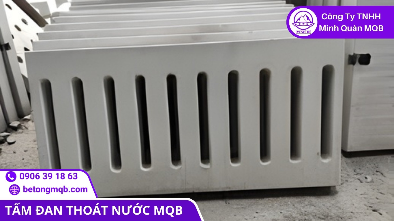 tấm đan thoát nước miền Nam cho khu vực nền đất yếu Long An