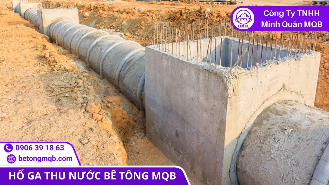 9 Bước Thi Công Hố Ga Đúc Sẵn Đúng Cao Độ | Bê Tông MQB 1 thi công hố ga đúc sẵn với công tác định vị và đào hố theo tim tuyến