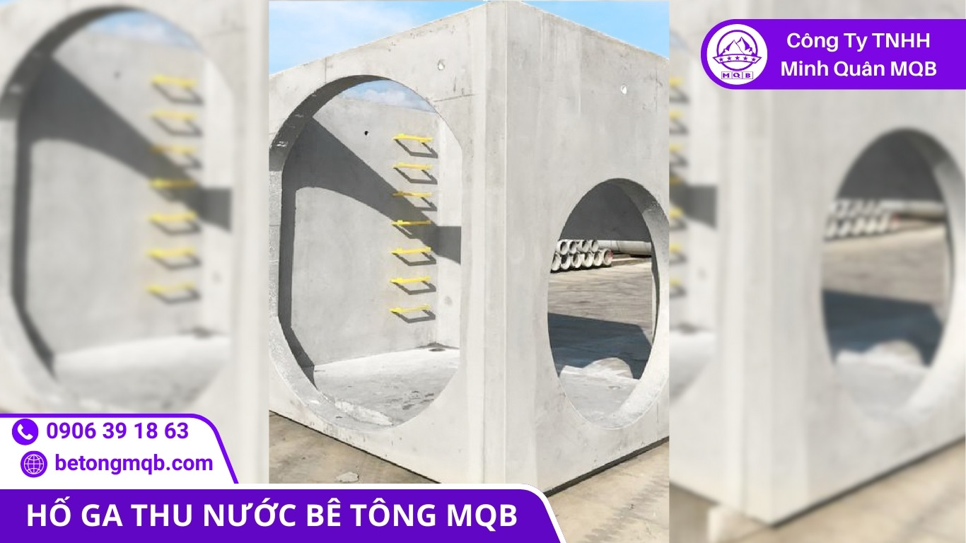 thi công hố ga đúc sẵn lắp nắp kiểm tra gối tựa và độ phẳng