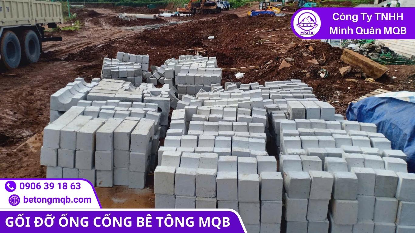 Bản vẽ chi tiết kích thước gối đỡ cống D800 và D1000 theo tiêu chuẩn TCVN