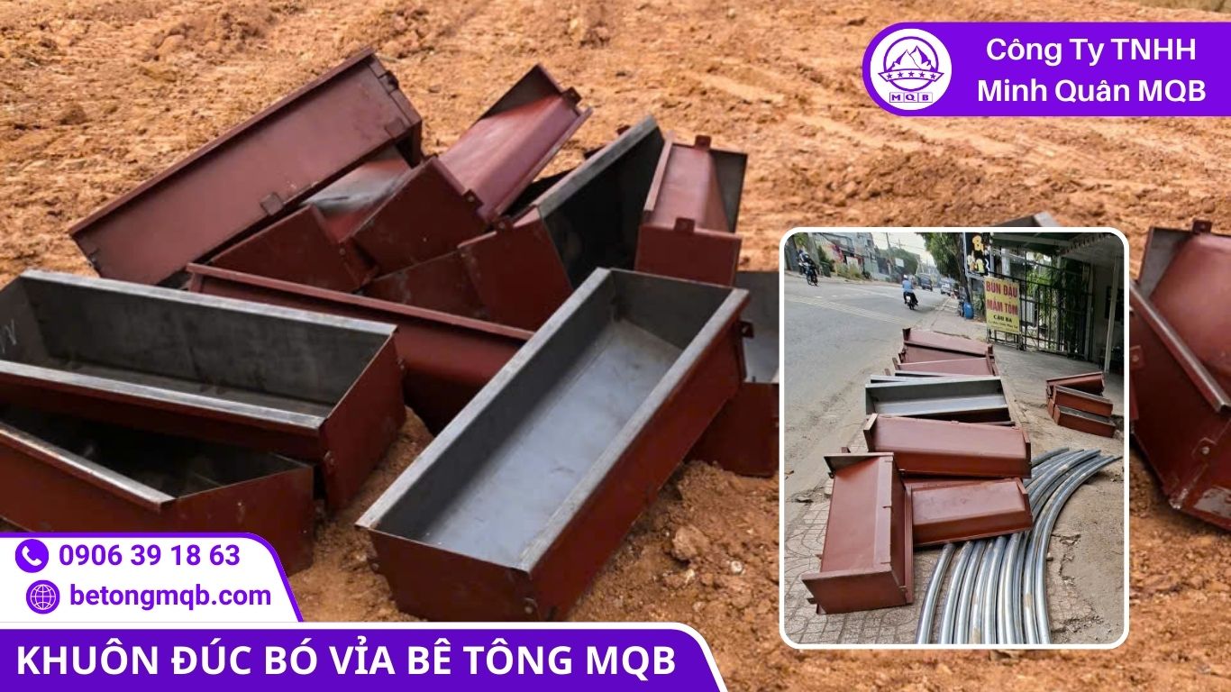 Tổng hợp các Kích thước khuôn bó vỉa chuẩn TCVN phổ biến nhất 2026 | Bê Tông MQB 1 Bản vẽ kỹ thuật mô tả các kích thước khuôn bó vỉa chuẩn TCVN thường dùng trong xây dựng