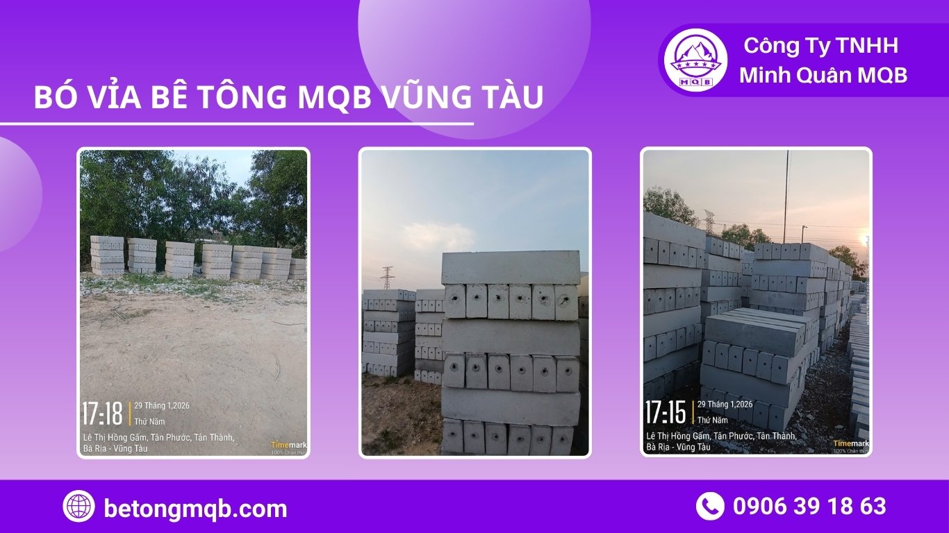 bó vỉa bê tông Vũng tàu xưởng MQB