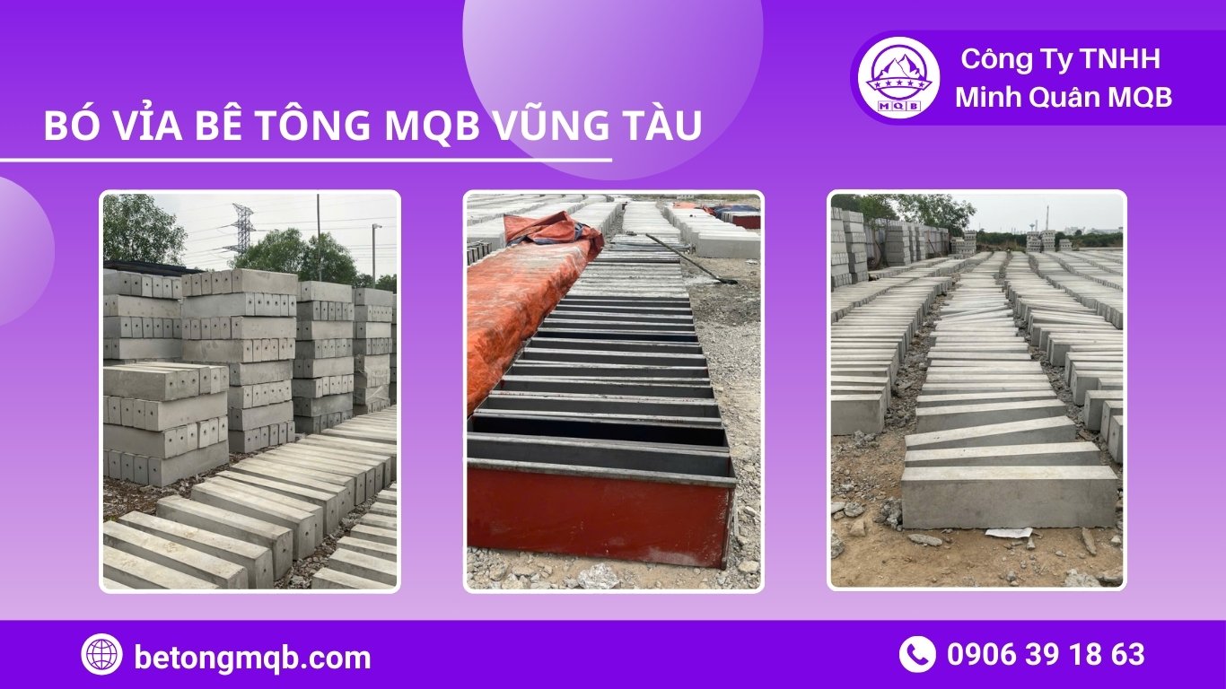 bó vỉa bê tông để giao nhanh cho một dự án đường cảng tại Phú Mỹ