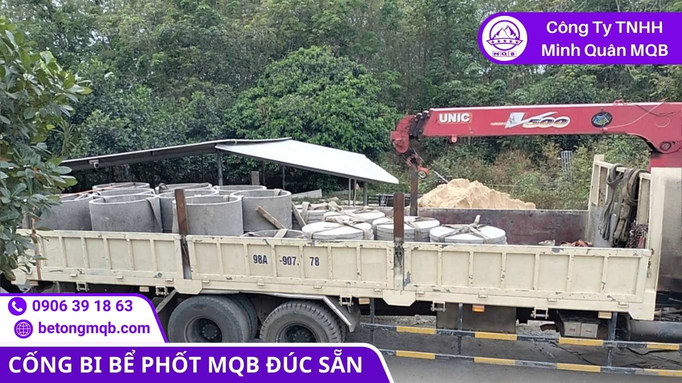 Cống bi có đáy đúc sẵn giúp rút ngắn thời gian thi công và đảm bảo vệ sinh môi trường