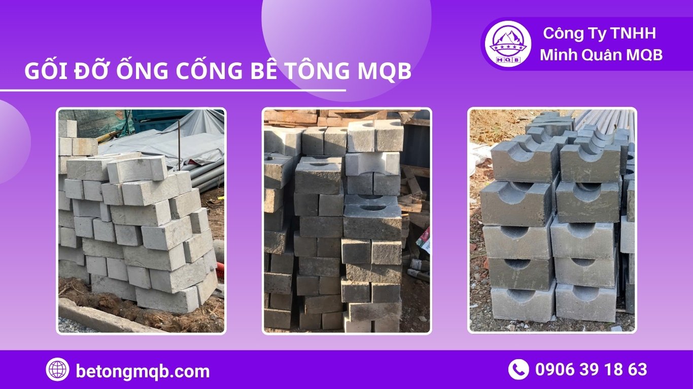 Báo giá gối đỡ ống cống 2026: Cập nhật mới nhất từ Bê Tông MQB 4 Khách hàng ký kết hợp đồng mua bán với báo giá gối đỡ ống cống ưu đãi tại văn phòng MQB