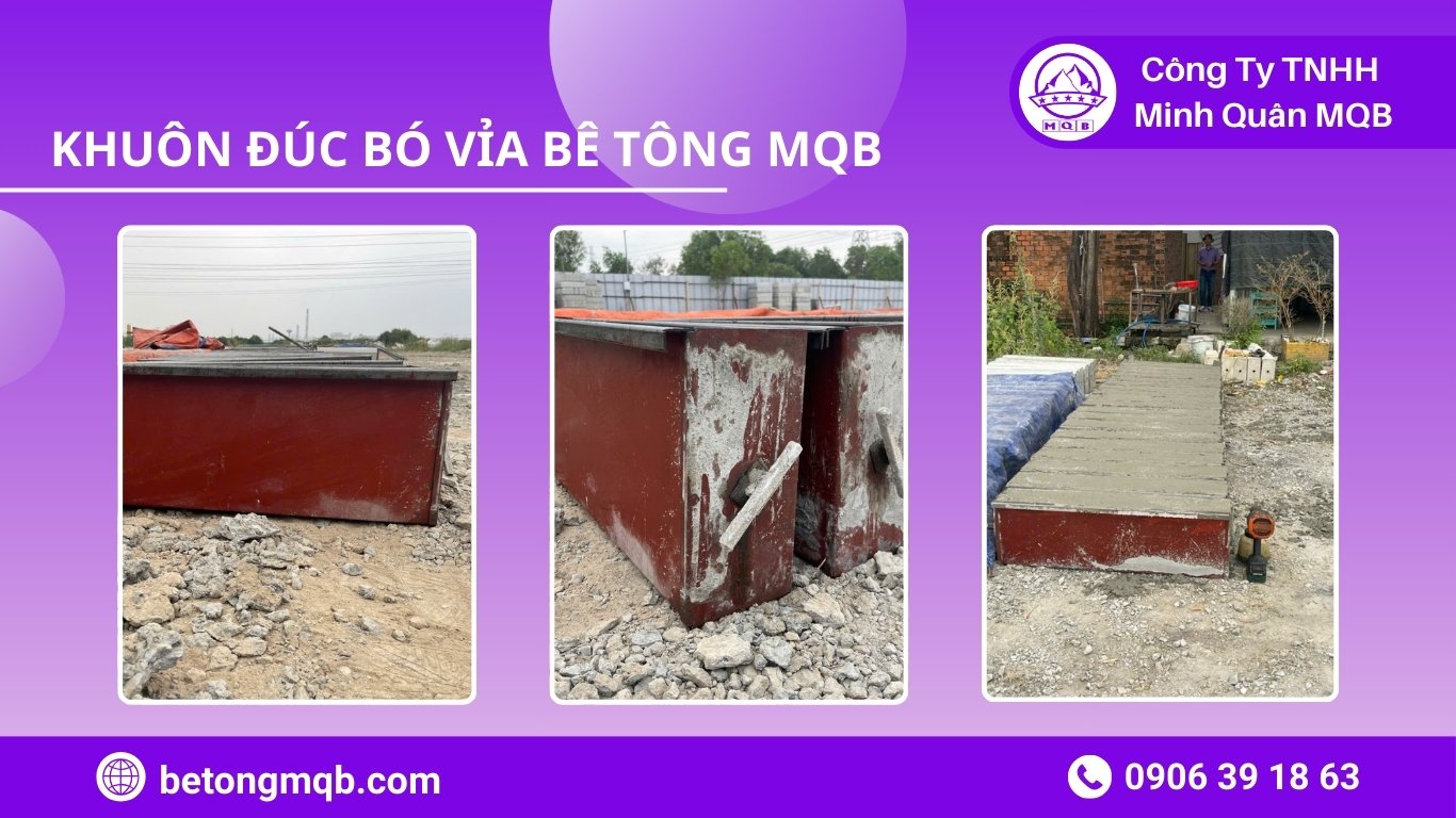 Báo Giá Khuôn Đúc Bó Vỉa Bằng Thép Mới Nhất 2026 Tại Xưởng MQB 4 Xe tải MQB vận chuyển khuôn bó vỉa đi giao cho khách hàng tại tỉnh Bình Phước