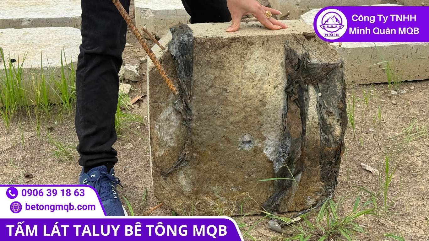 Liên kết mạch ổn định giúp giảm hở mạch khi lát taluy