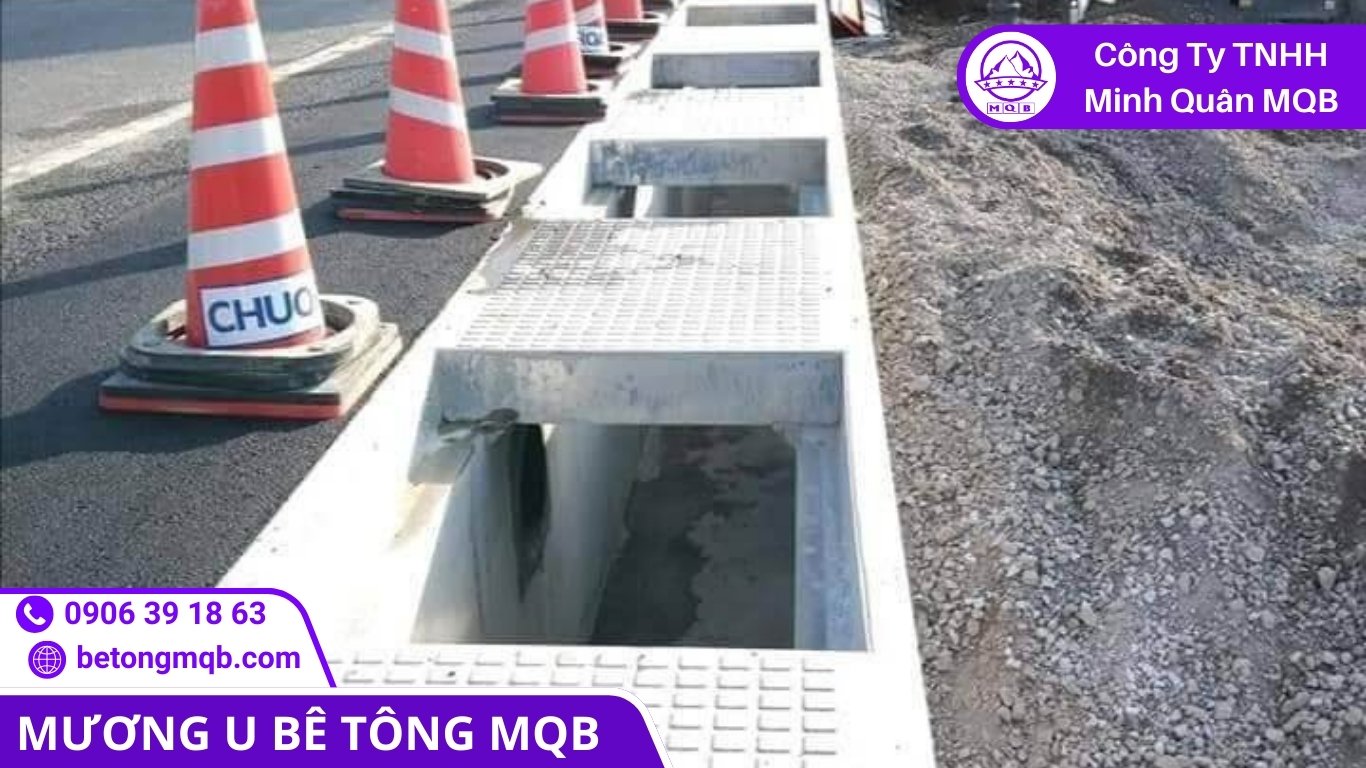 5 Bước Thi Công Mương U Bê Tông Lắp Ghép Theo Đoạn | Bê Tông MQB 4 mương U bê tông lắp ghép theo đoạn xử lý mối nối bằng vữa không co ngót chống thấm
