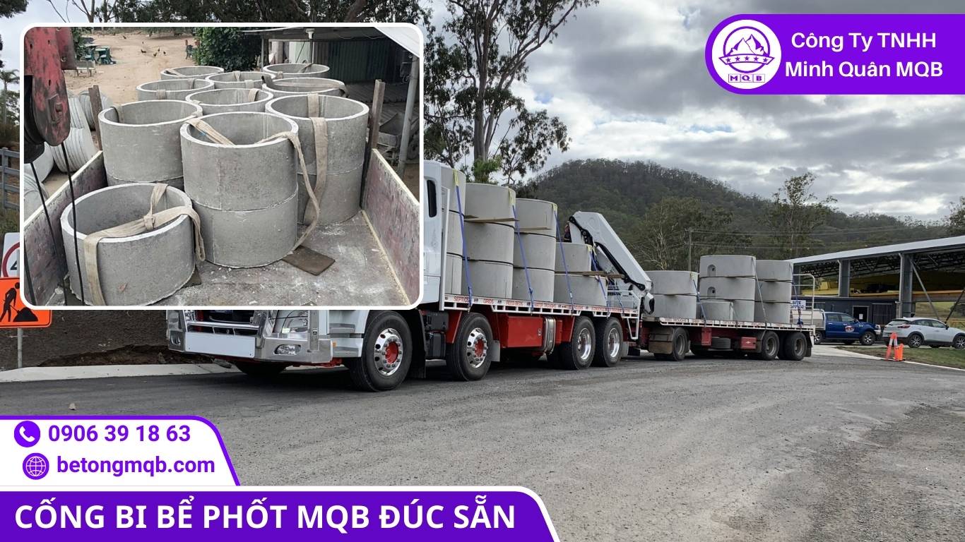 Nắp đan bê tông cốt thép có lỗ thăm tiện lợi, được sản xuất đồng bộ với kích thước cống bi