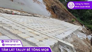 Taluy đường nội bộ KCN cần thoát nước tốt để giảm xói mùa mưa