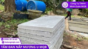 tấm đan nắp mương chữ U dễ tháo lắp bảo trì với khe thao tác và gờ nâng
