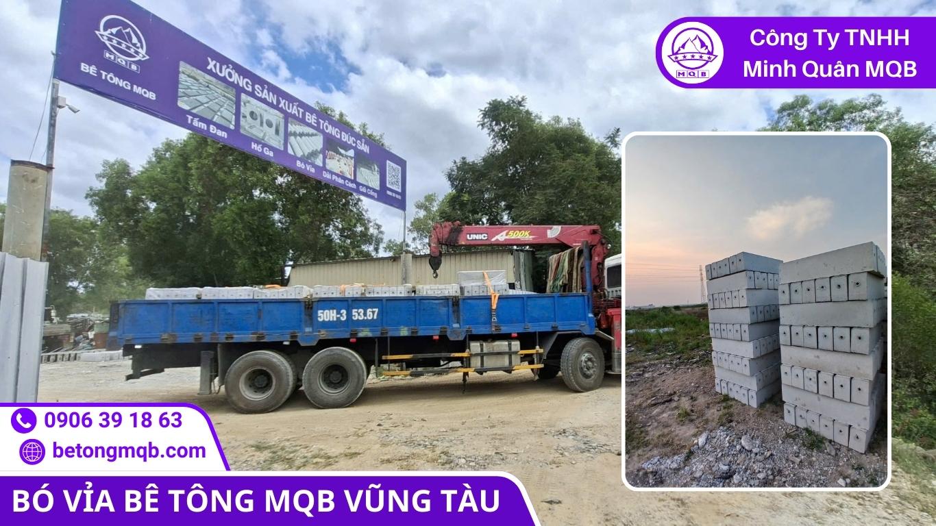 Thi công lắp đặt bó vỉa bê tông cường độ cao tại KCN Nhơn Trạch, Đồng Nai.