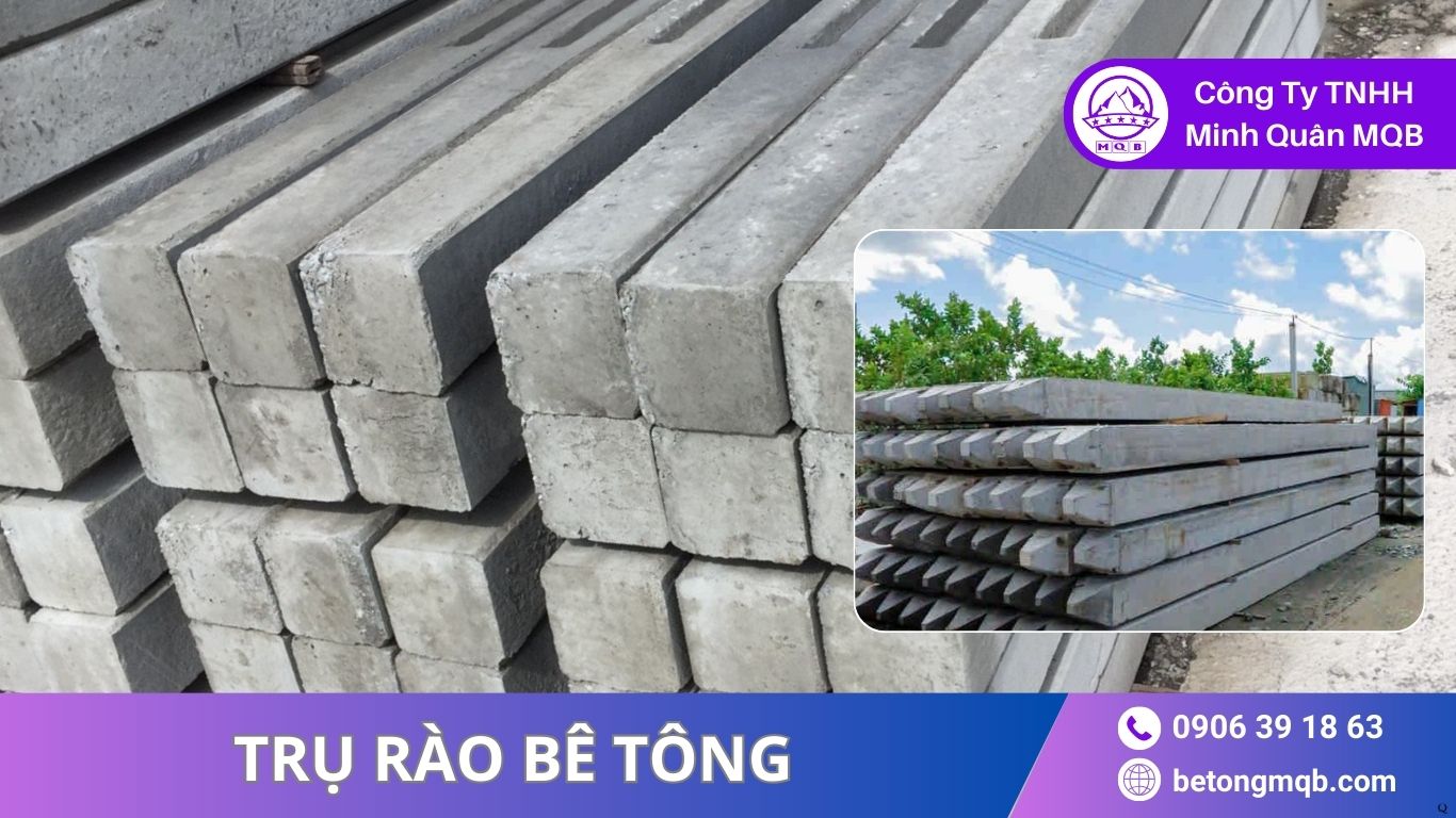5 Giải Pháp Trụ Rào Bê Tông Phân Lô Dự Án 2026 | Bê Tông MQB
