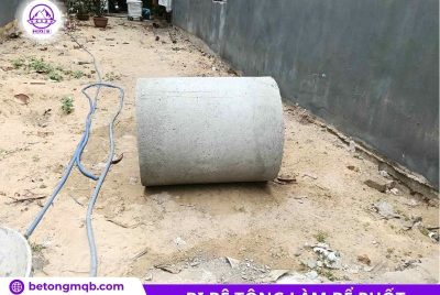 Công bi bê tông làm bê phốt D800