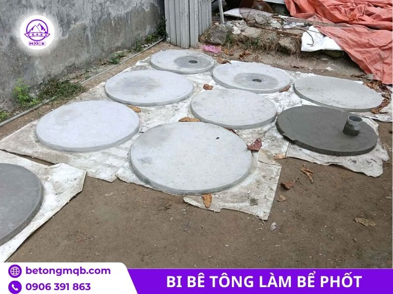 Bi bê tông bể phốt D800 đúc sẵn 5 Cống bi làm bể tự hoại gia đình