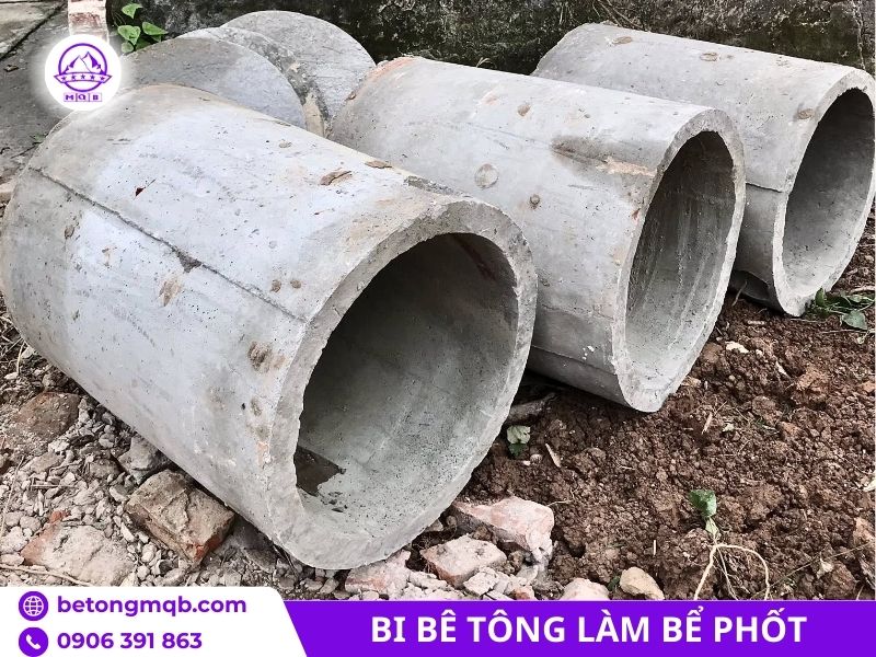 Bi bê tông bể phốt D800 đúc sẵn 3 Bi bê tông làm bể phốt D800