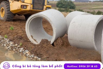 Bi D800 làm bể phốt đúc sẵn