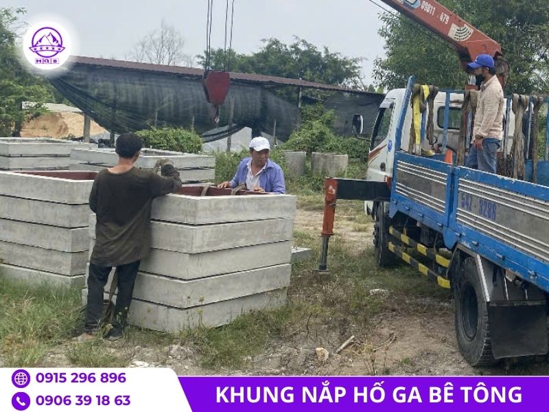 Khung nắp hố ga bê tông chịu tải