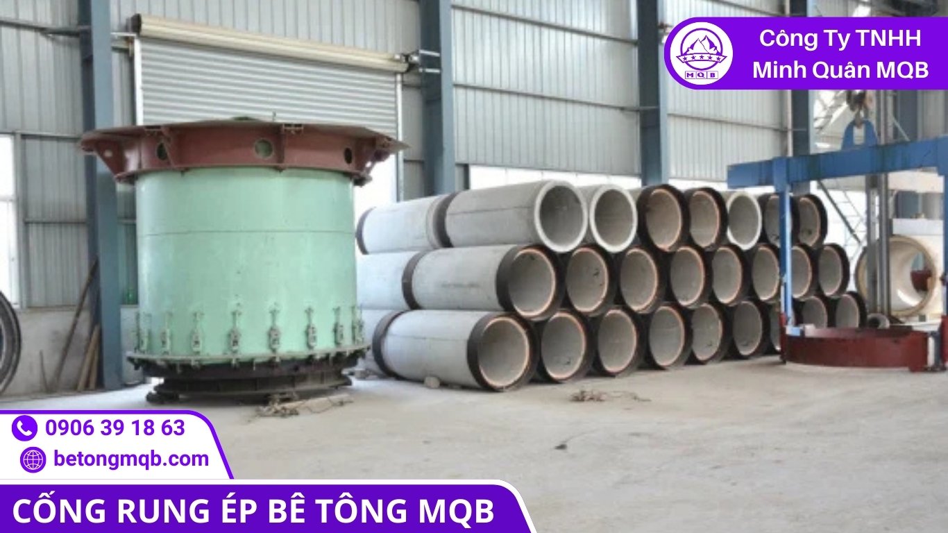 Quy trình đúc cống rung ép đạt TCVN 9113 tại nhà máy MQB