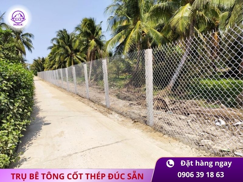 Trụ bê tông 120x120x2000mm đúc sẵn